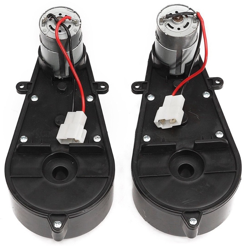 2 Pcs 550 Universele Kinderen Elektrische Auto Versnellingsbak Met Motor 12V 23000Rpm Motor Met Gear Box Kids Rit op Auto Baby Auto Onderdelen: Default Title