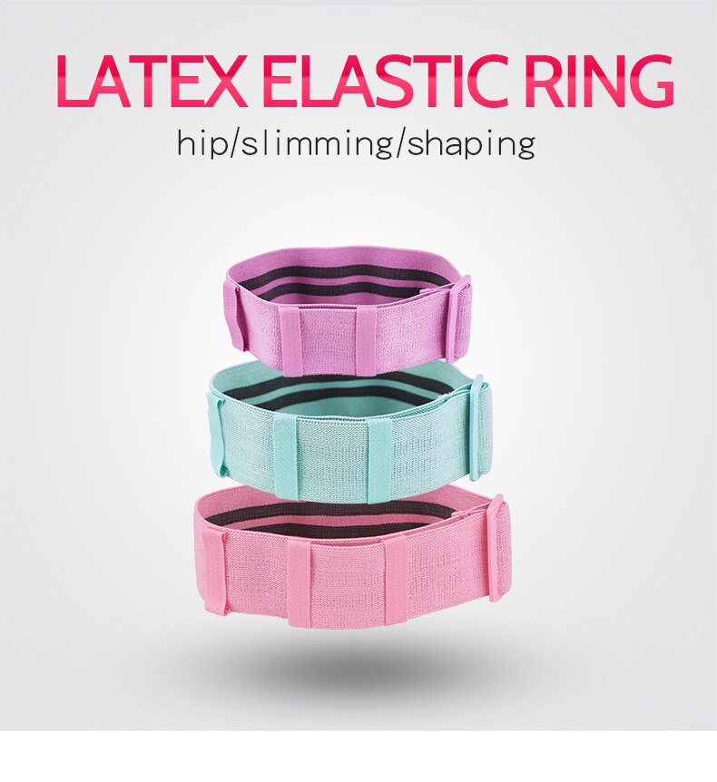 Cotton Tension Belt Latex Anti-skid Can Adjustable Yoga Hip Ring Squat Resistance Belt Warping Buttocks Pulling