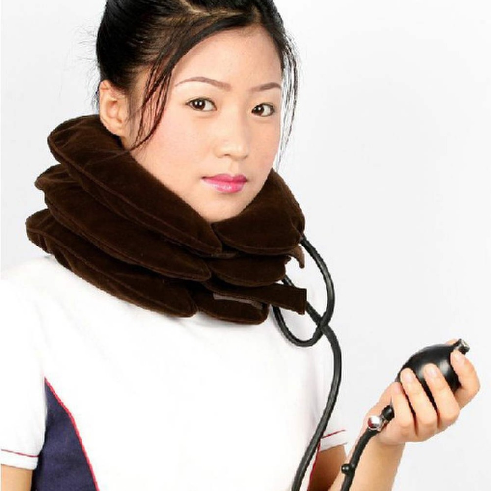 Inflatable Neck Cervical Vertebra Traction Soft Brace Device Unit for Headache Head Back Shoulder Neck Pain Health Care