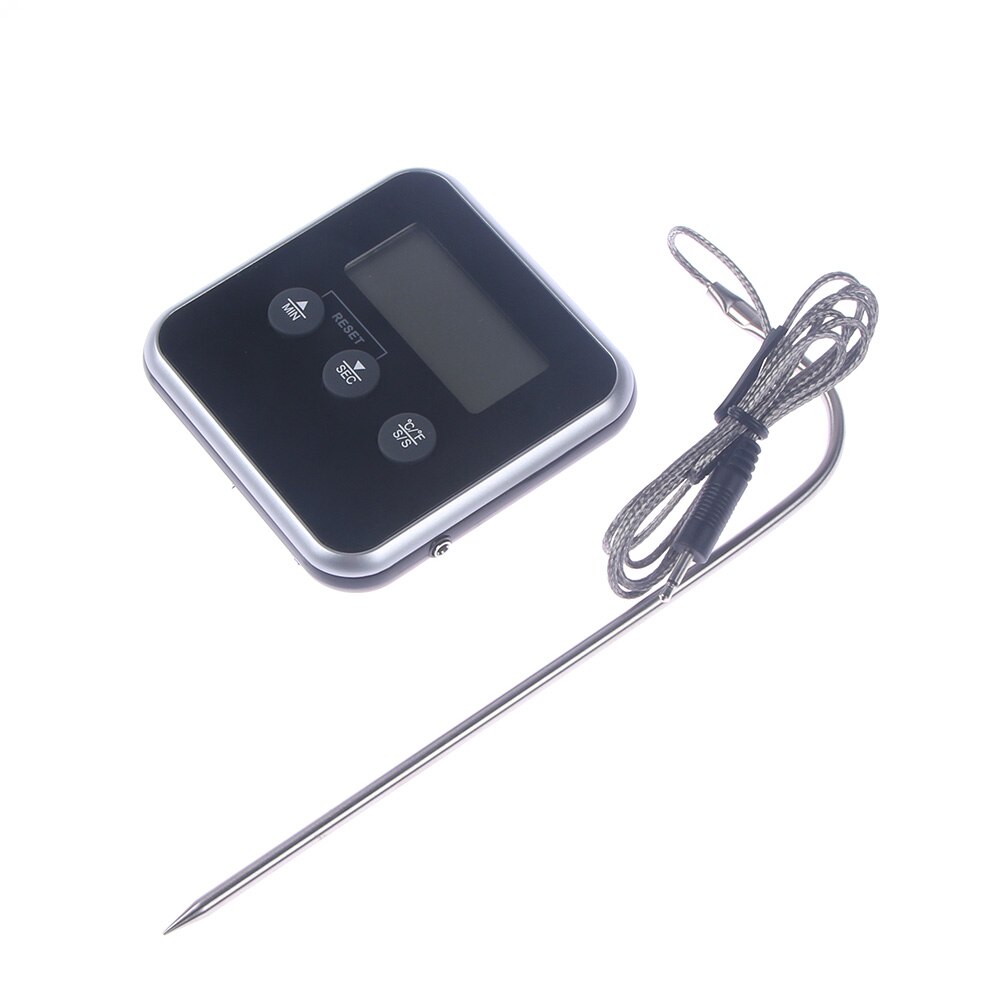 Digital Oven Thermometer Kitchen Food Cooking Meat BBQ Probe Thermometer With Timer Water Milk Temperature Cooking Tools: 1