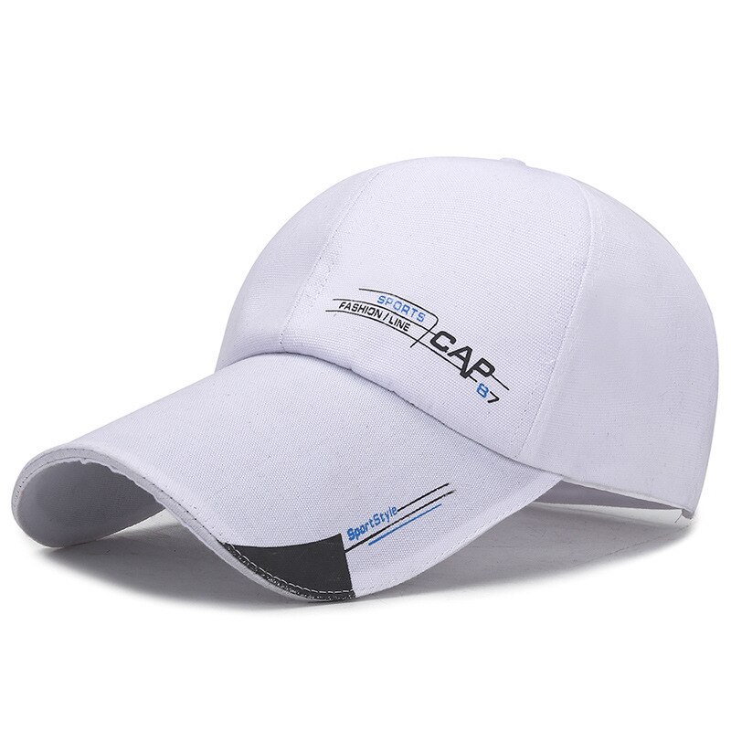 Men's Korean Baseball Cap Outdoor Fishing Hat Letter Print Dad Hat Adjustable Street Hip Hop Trucker Cap Women Baseball Hats: white