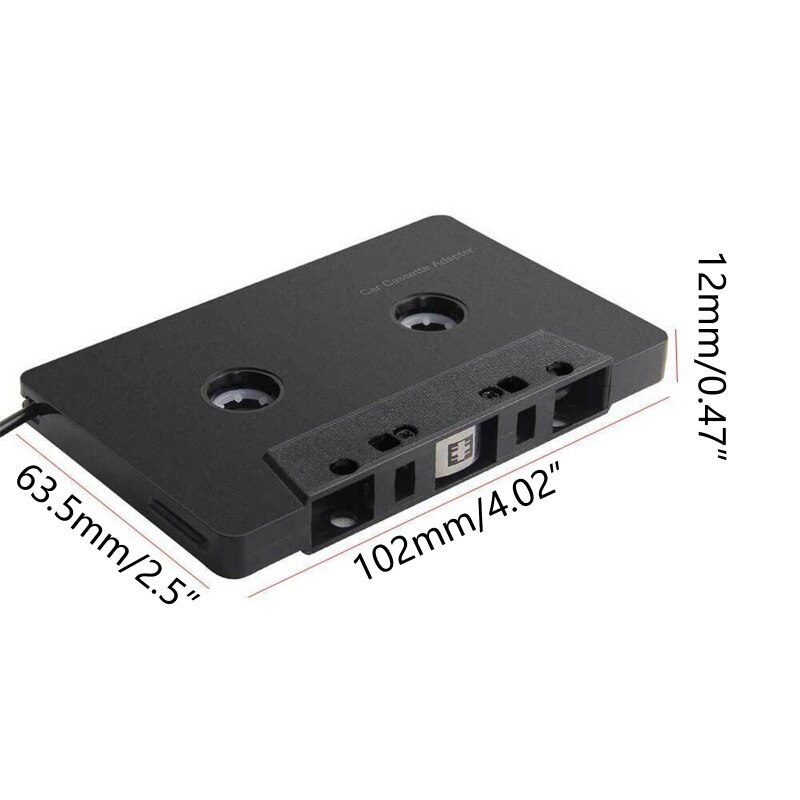 2022 3.5mm Four Channel Anti-Tangled Mini ABS Stereo Cassette Adapter Car Audio-