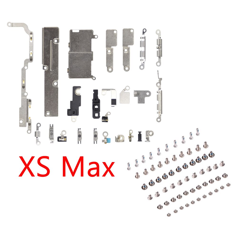 1set Full screw+Inner Accessories For iPhone X XS XR XS MAX 7G 8G 8 Plus PlusInside Small Metal Parts Holder Bracket Shield Plat: For XS MAX