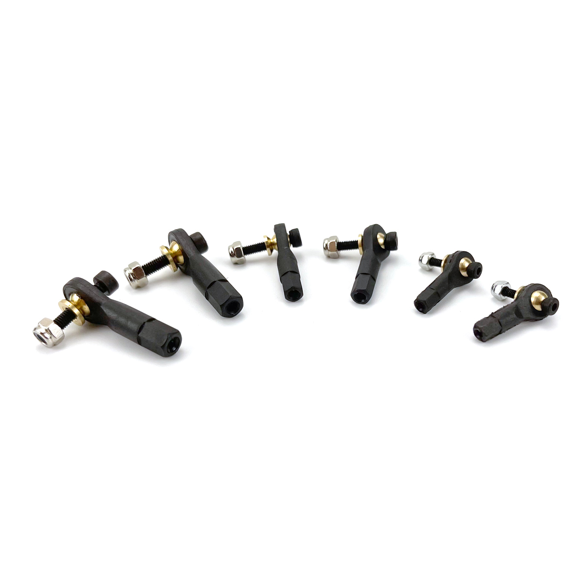 10Pcs M2 M2.5 M3 Nylon Metal Ball Joint Link with Screw Assemblies Set Rod End for RC Airplane Model Toy Car Truck Buggy Parts