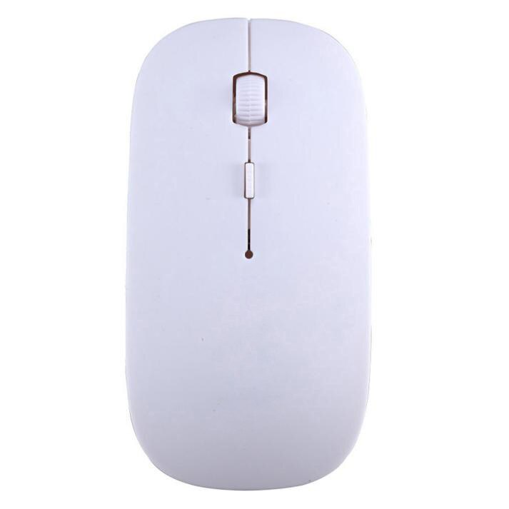 2400 DPI 4 Button Optical USB Wireless Gaming Mouse Ergonomic Mice Wireless Mouse For Laptop Stylish Gaming Computer Accessories: White