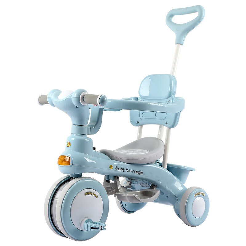 Baby Driewieler Pedaal Fiets 1-3 Jaar Oude Kinderen Rit Op Auto Lopen Tool Drie Wiel Fiets Baby Kinderwagen met Muziek Licht