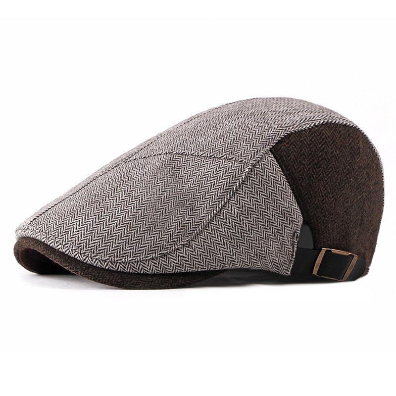 Gorra plana de algodón y lino para hombre, boina para conducir, Golf, Gavroche, Verano