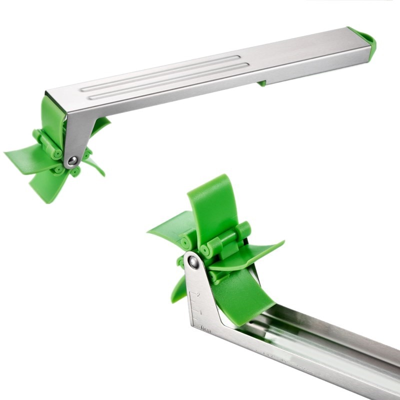 Watermeloen Windmolen Cutter Slicer Originele Auto Rvs Meloen Cuber Mes Fun Fruit Groente Salade Snel Cut Tool