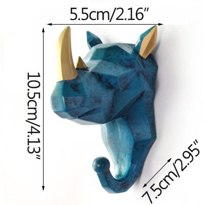 Dier Haak Sleutels Houder Muur Home Jas Hoed Rack Opknoping Herten Hoofd Jas Haak Nordic Creatieve Decoratieve Haak: 16