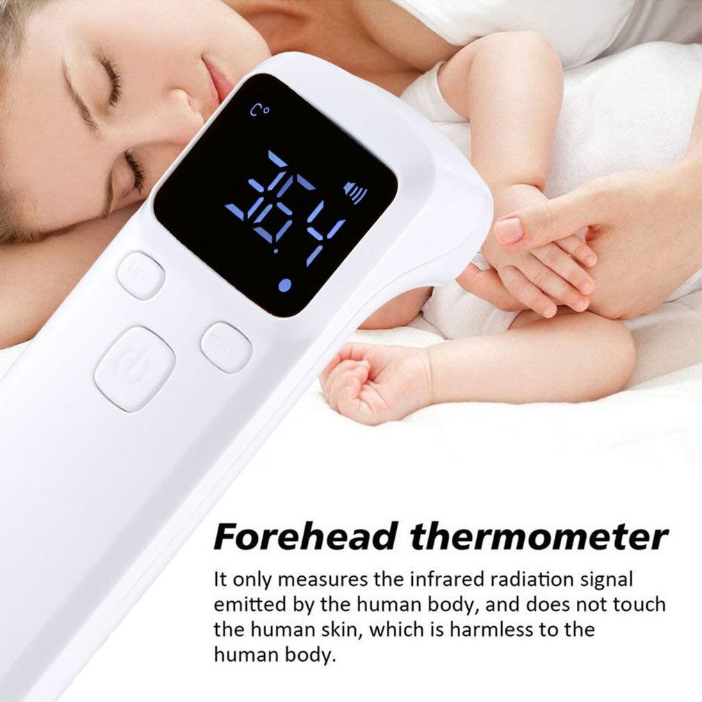 Thermometer Voorhoofd Lcd Non-Contact Body Termometro Backlight Infrarood Digitale Thermometer Volwassenen Kids Infrarrojo Infravermelho