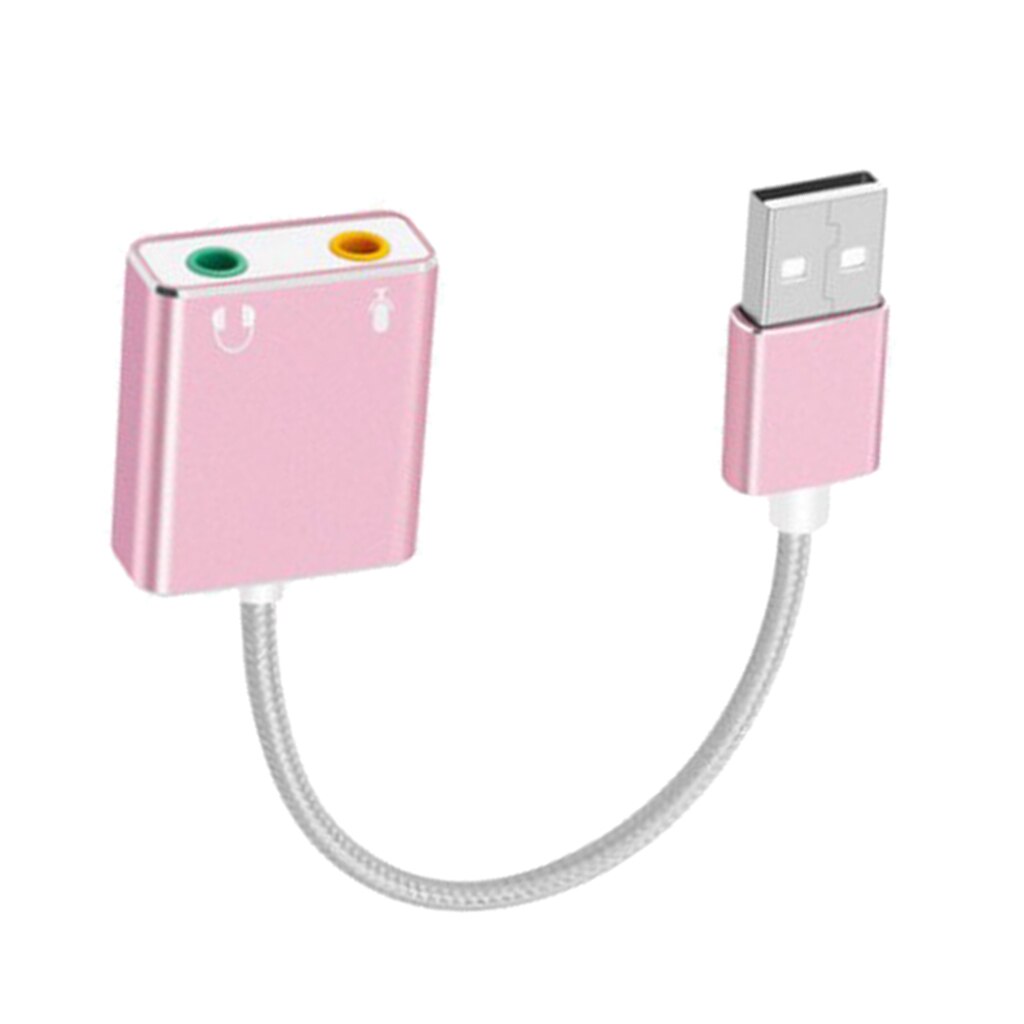 Audio Adapter USB External Stereo Sound Card Headphone Audio Adapter for 3.5mm Headphone