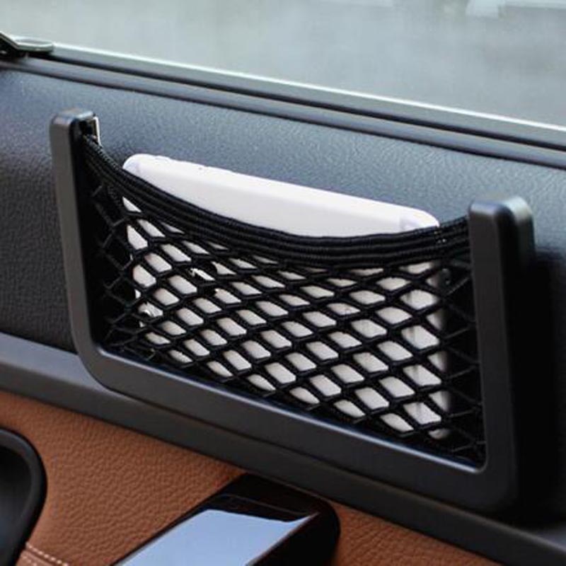 Auto Terug Kofferbak Seat Elastische String Net Mesh Opbergtas Pocket Kooi Auto Organizer Seat Terug Zak 15*8cm