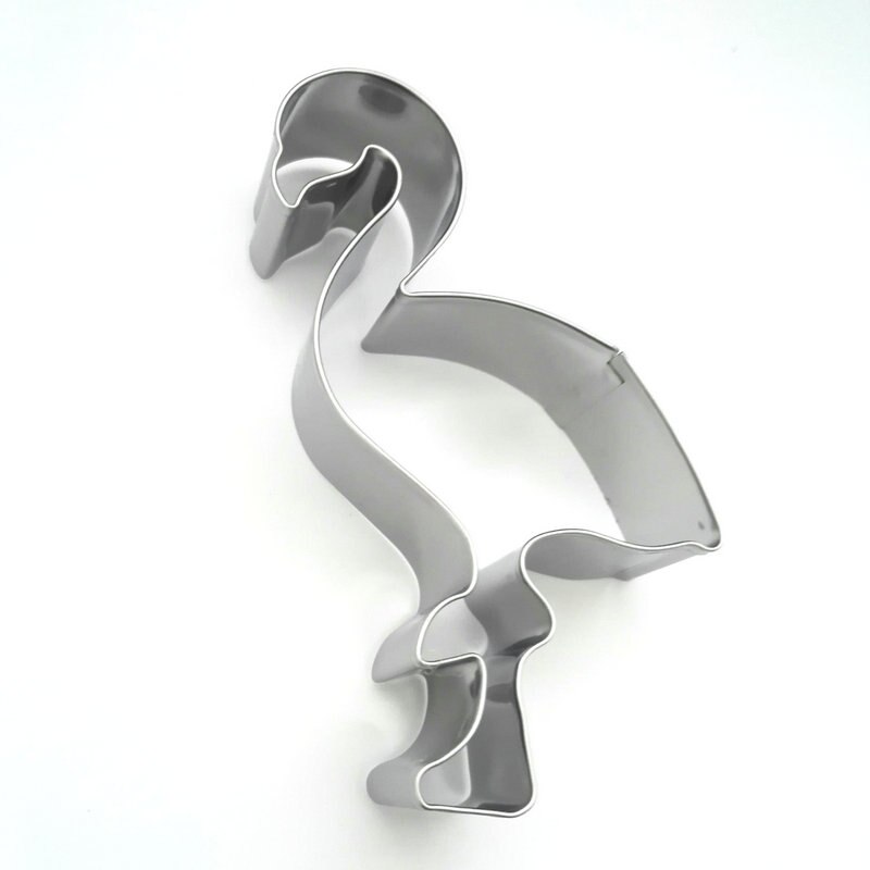 2Pcs Flamingo Vorm Cookie Cutter Set Rvs Biscuit Fondant Cake Decorating Mould Bakken Tools