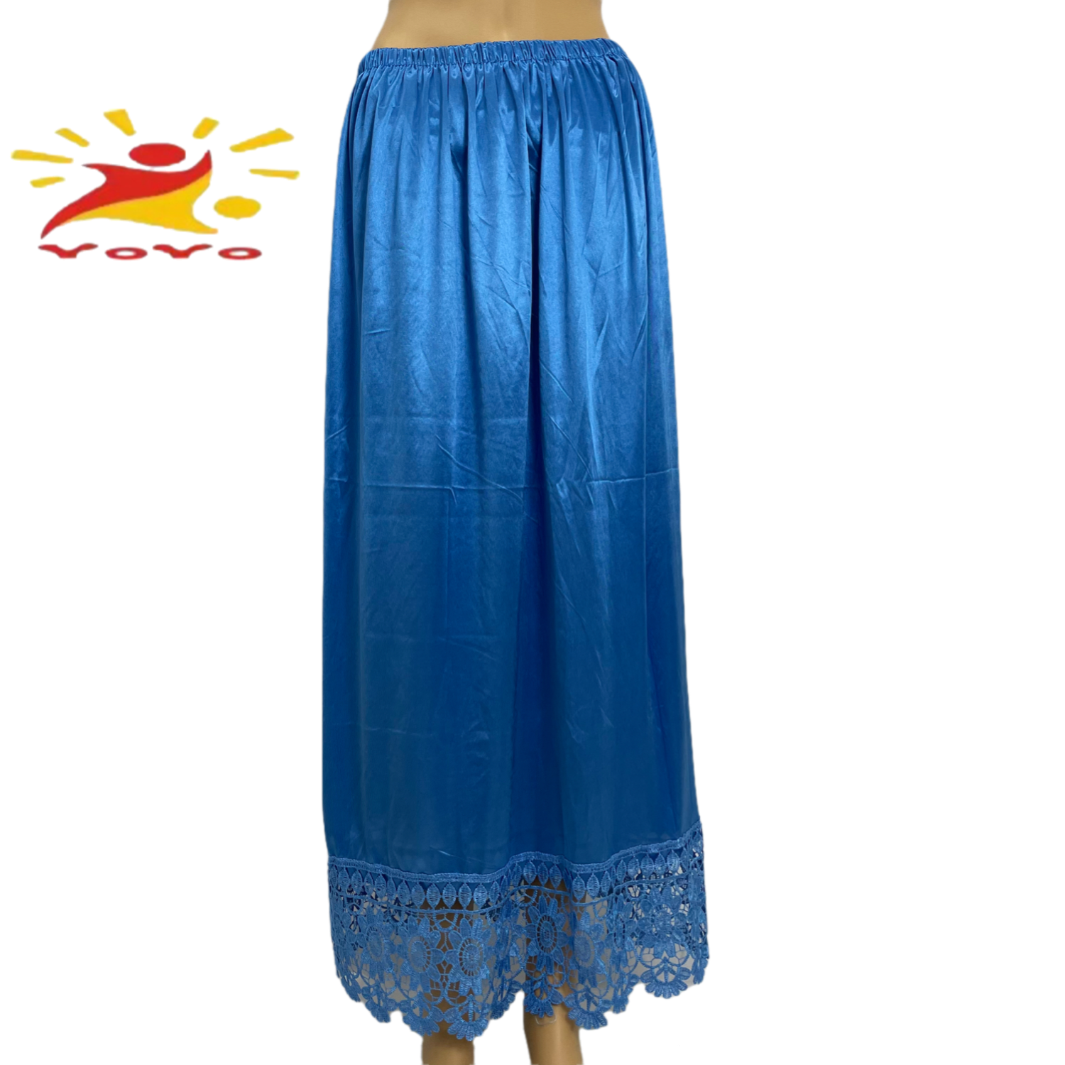 Jupon demi-long en dentelle pour femmes, , sous-jupe, dentelle, vêtements d&#39;intérieur, robe courte, jupon, HB122