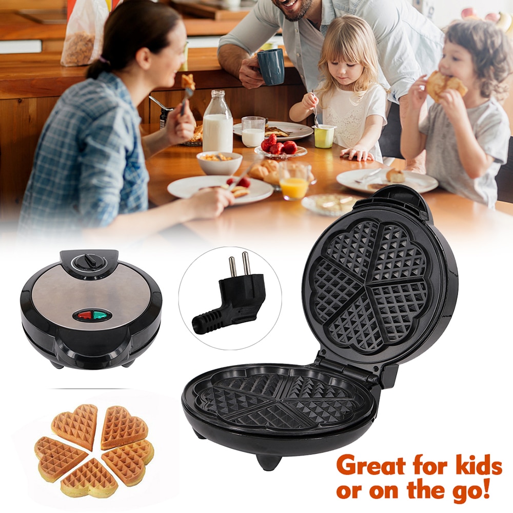 Mini vaffelmaskine vaffelmaskine til individuelle vafler panini hash brown morgenmad frokost eller snacks vaffelmaskine