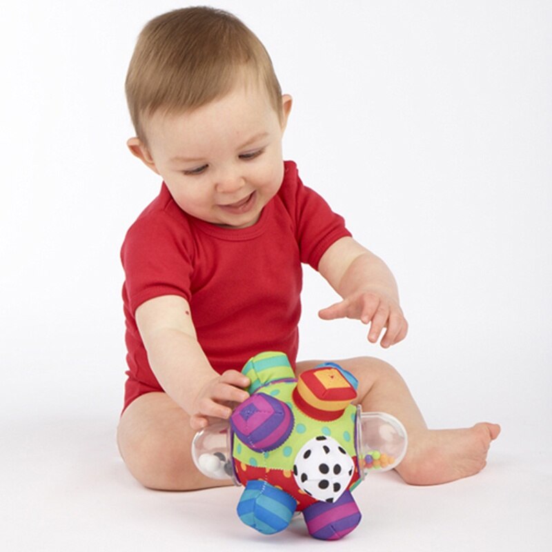 Baby Toys Fun Little Loud Bell Baby Ball Rattles Toy Develop Baby Intelligence Grasping Toy HandBell Rattle Toys for Baby/Infant