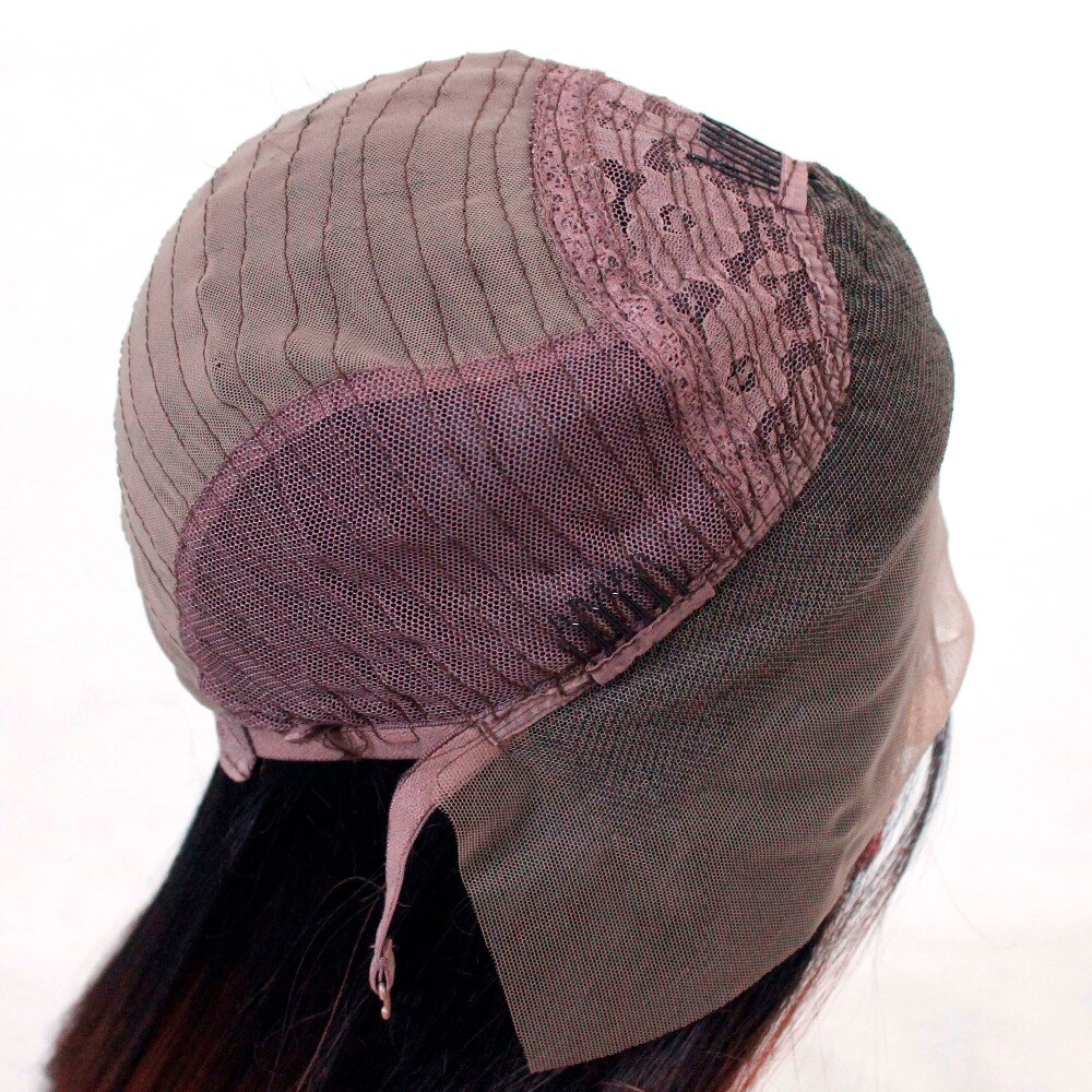 V'NICE 1b/30 Ombre Bruin Lijmloze Korte Bob Lace Front Pruiken 2 Tone Pruiken Hittebestendige Synthetische Haar Vervanging pruik voor Vrouwen