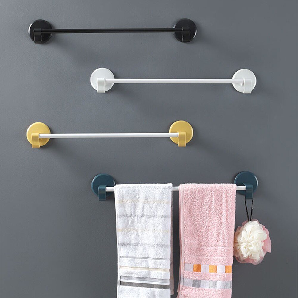 Slagfrit håndklædestativ badeværelse badeværelse rack håndklædestativ toilet sugekop nordisk simpelt hængende rack rack badeværktøj
