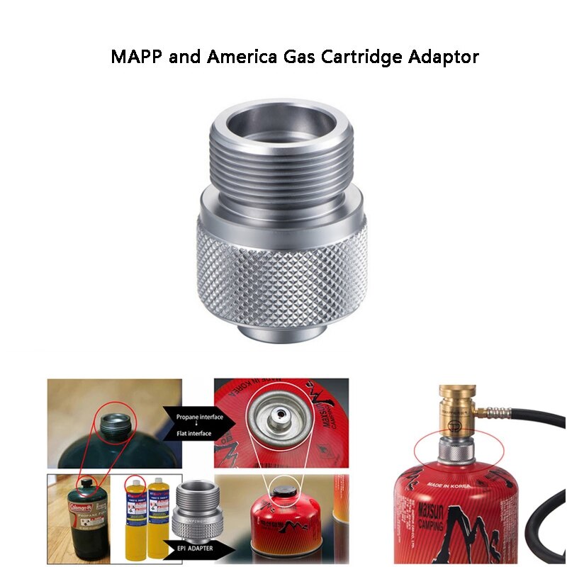 Gas Converter Lindal Valve Canister Adapter Camping Gas Stove Adapter Propane Tank or MAPP Gas Adapter LPG Braze