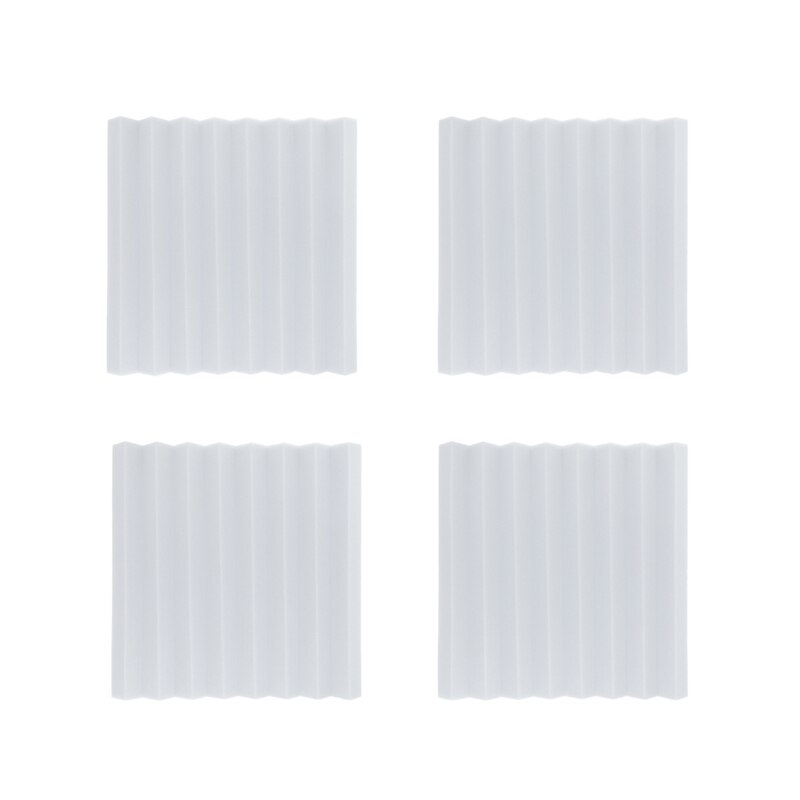 4 pièces 500x500x50mm blanc insonorisation mousse acoustique traitement du son Studio chambre Absorption