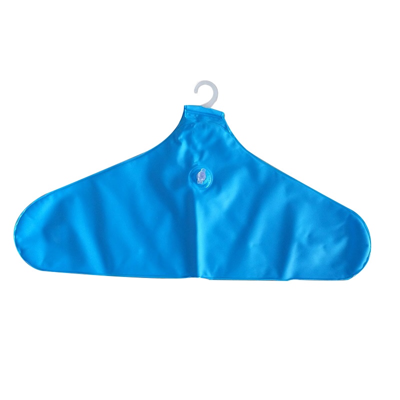5 Pcs PVC Inflatable Clothes Hanger Rack Foldable Non Slip Travel Portable Coat Hangers E2S