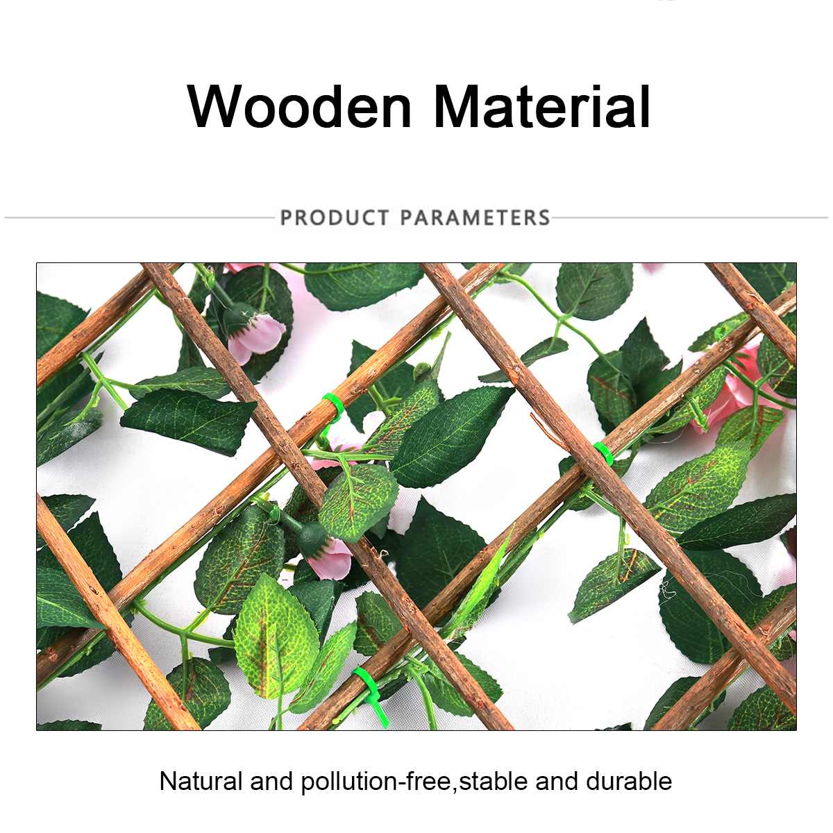 70cm Artificial Floral Plant Fence UV Protected Privacy Screen Outdoor Indoor Use Garden Fence Backyard Home Decor Greenery Wall