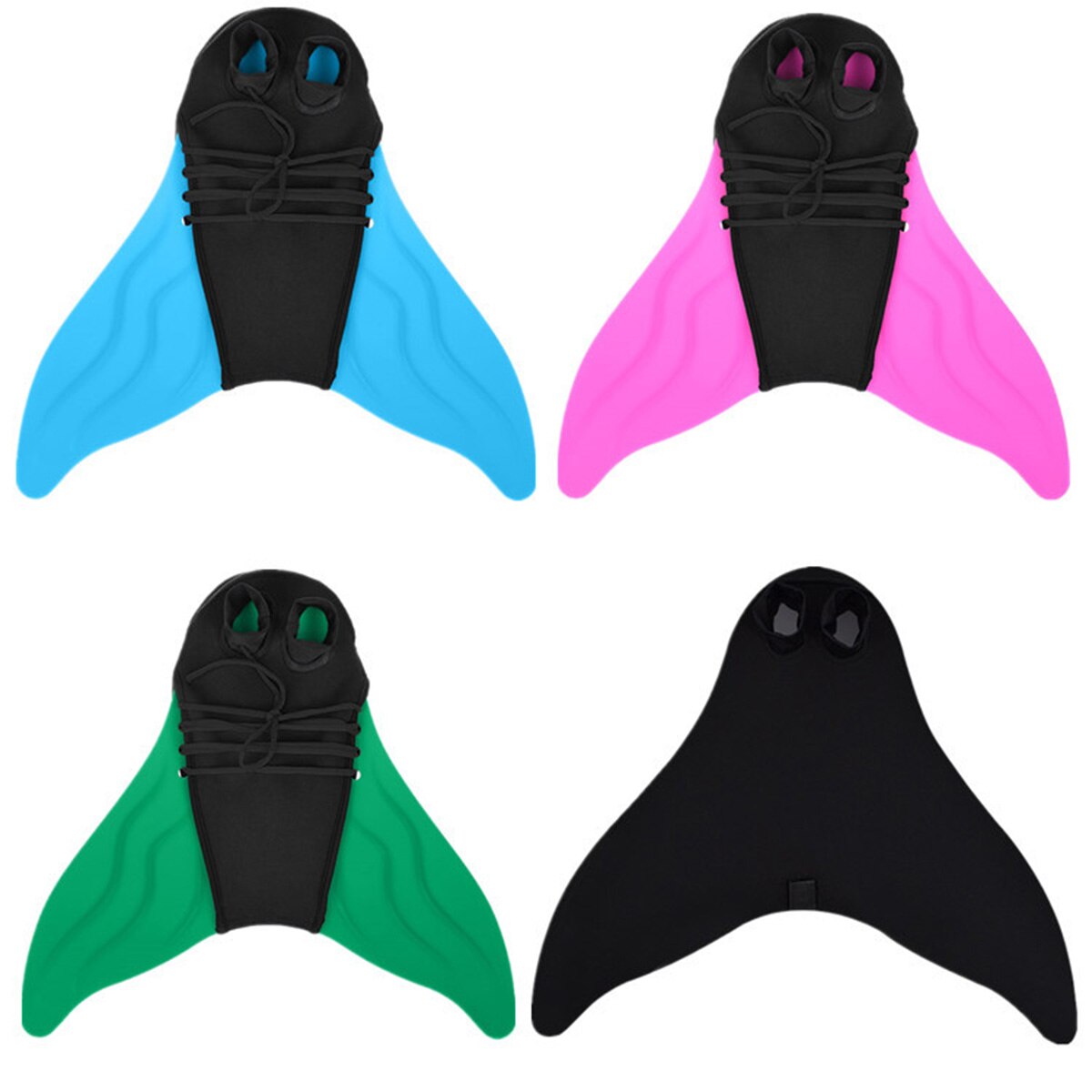 Adult Swim Fins Children Training Flippers Kids Mermaid Swim Swimming Foot Flipper Diving Feet Tail Swimming Equipment