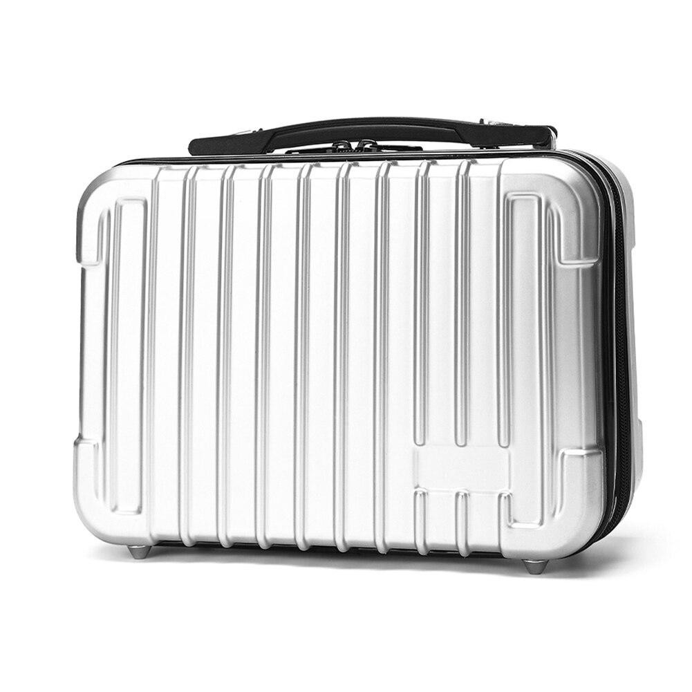Hard shell opbevaringsetui kuffert til dji mavic air 2 , vandtæt bæretaske, bærbart tilbehør med stor kapacitet: Sølv