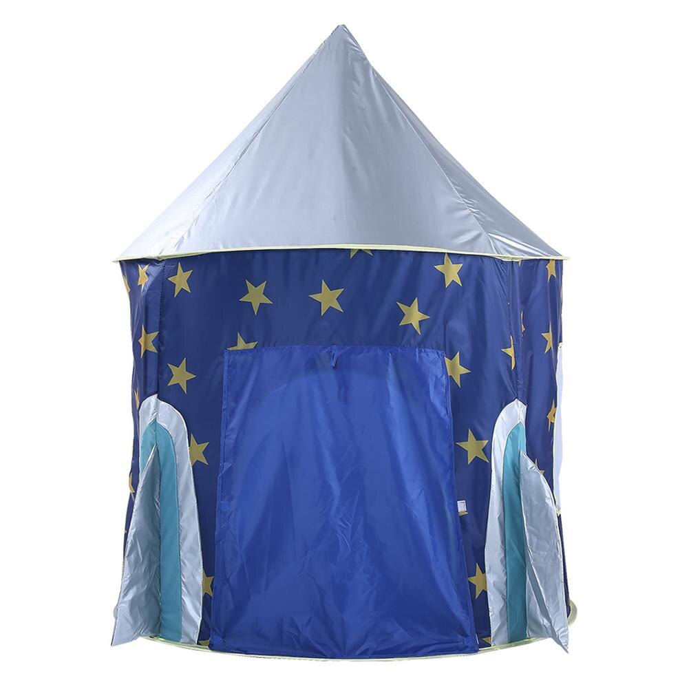 Children's Tent Folding Baby House Star Rocket Castle Projection Rocket Ship Play Tent Spaceship Playhouse Ocean Game Ball Pool
