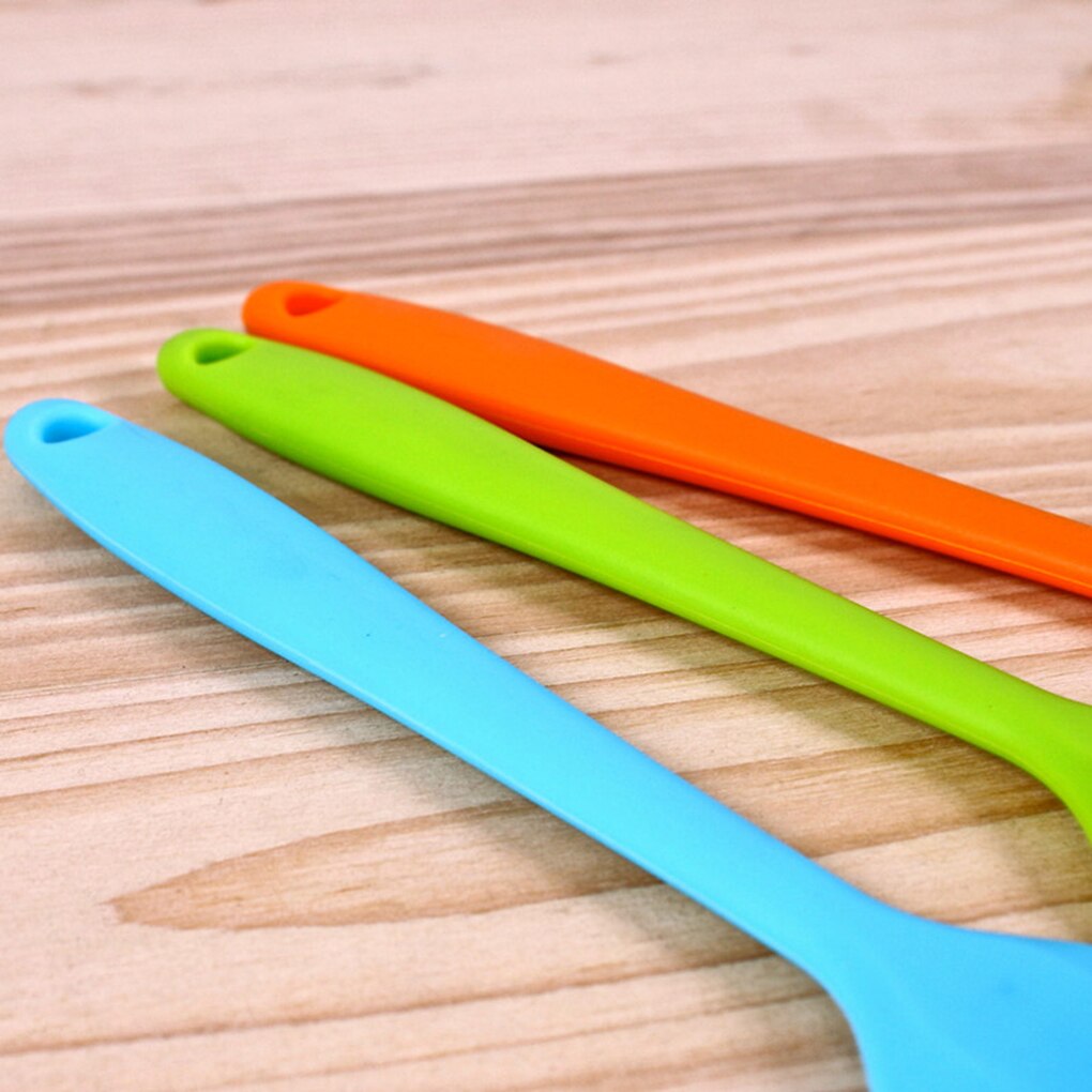Silicone Spatula Baking Scraper Cake Spoon Cake Spatula Cream Scraper Brush Butter Mixer Cake Brushes Baking Tool Random Color