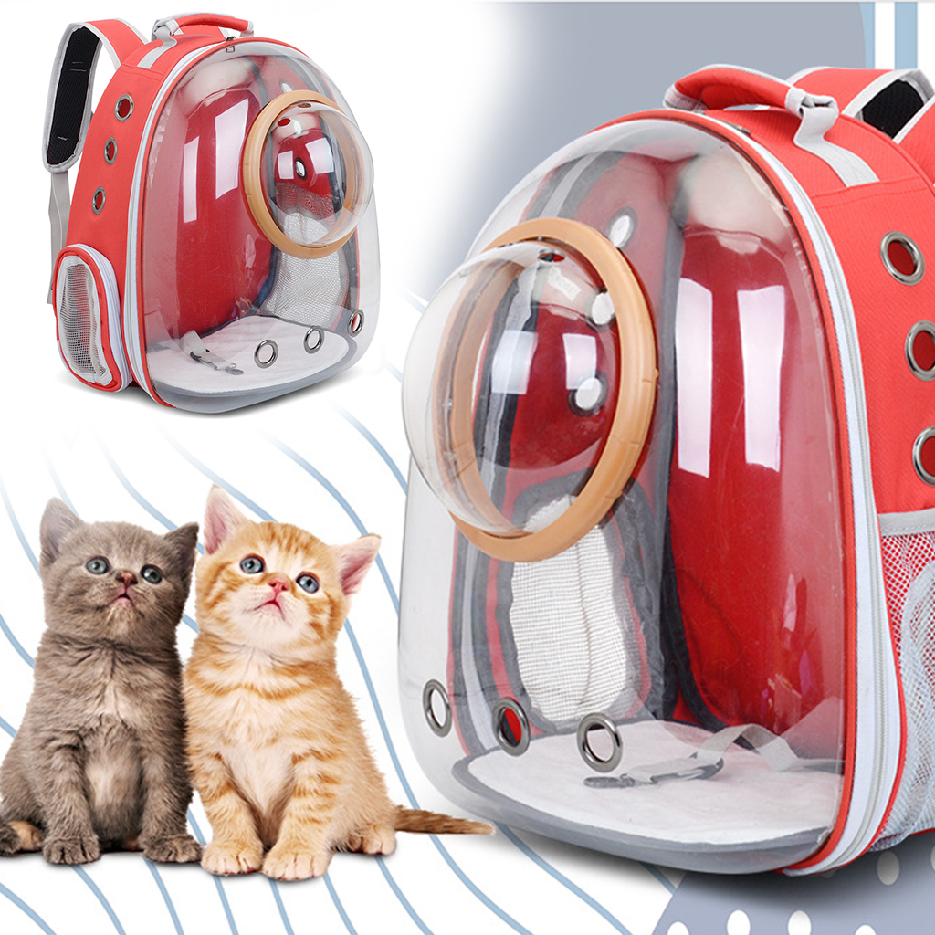 Plads kapsel kæledyr hund kat rygsæk kattebærer dobbelt skuldertaske rejse kat rygsæk til taske lille kæledyrs håndtaske kat bærer