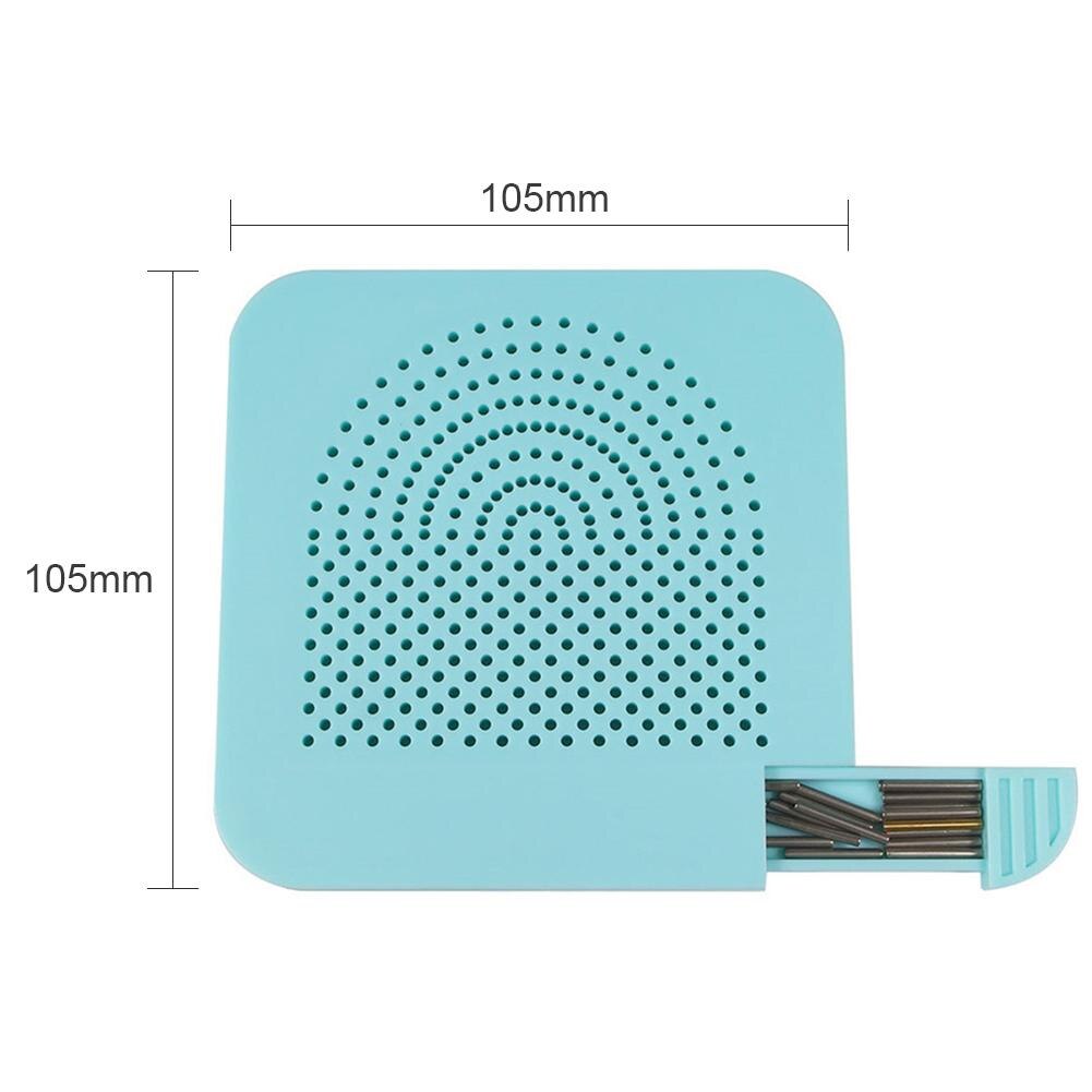 Handmade DIY Paper Quilling Tool w/20pcs Needle Plate Quilter Grid Guide Craft Can Do a Lot Of Modeling Products 10.5cm*10.5cm: Blue