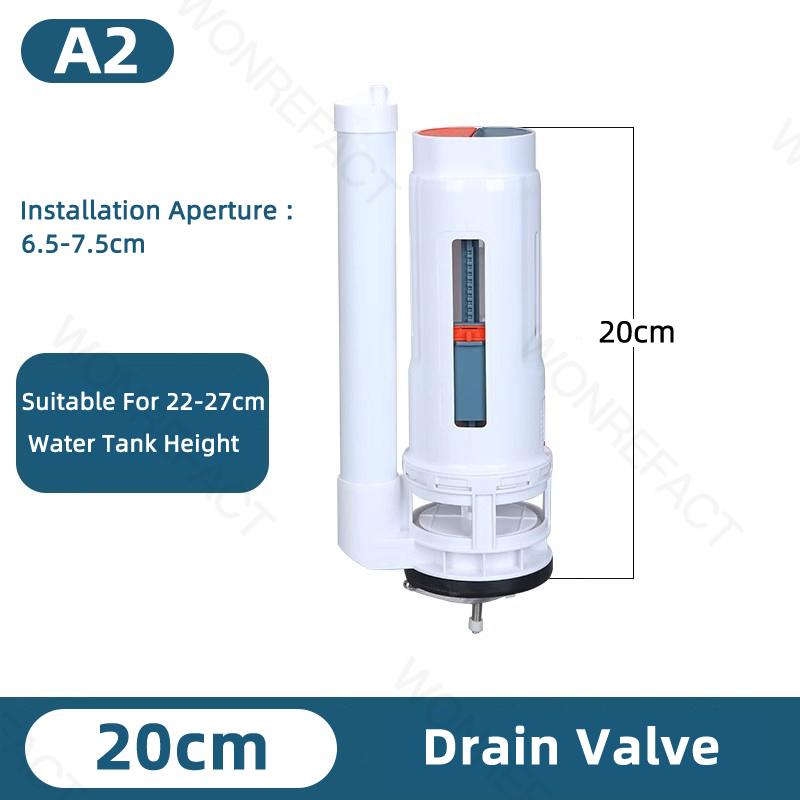 Universal Toilet Tank Replacement Kit Toilet Buttons Toilet Dual Flush Valve Water Inlet Valve Accessories Adjustable Float: light green