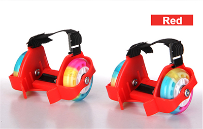 Zapatos de patín de ruedas con luces LED para niños y adultos con ruedas calientes, zapatos de patines de tacón deportivo, patines en línea, ideales como Seba IA33: red 2 wheels