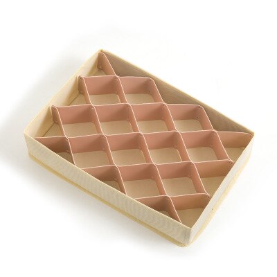 Divisori per cassetti fai-da-te organizzatore di stoccaggio per cassetti regolabile per disordine posate da cucina comò strumenti per il trucco calze cassetti per ufficio: beige
