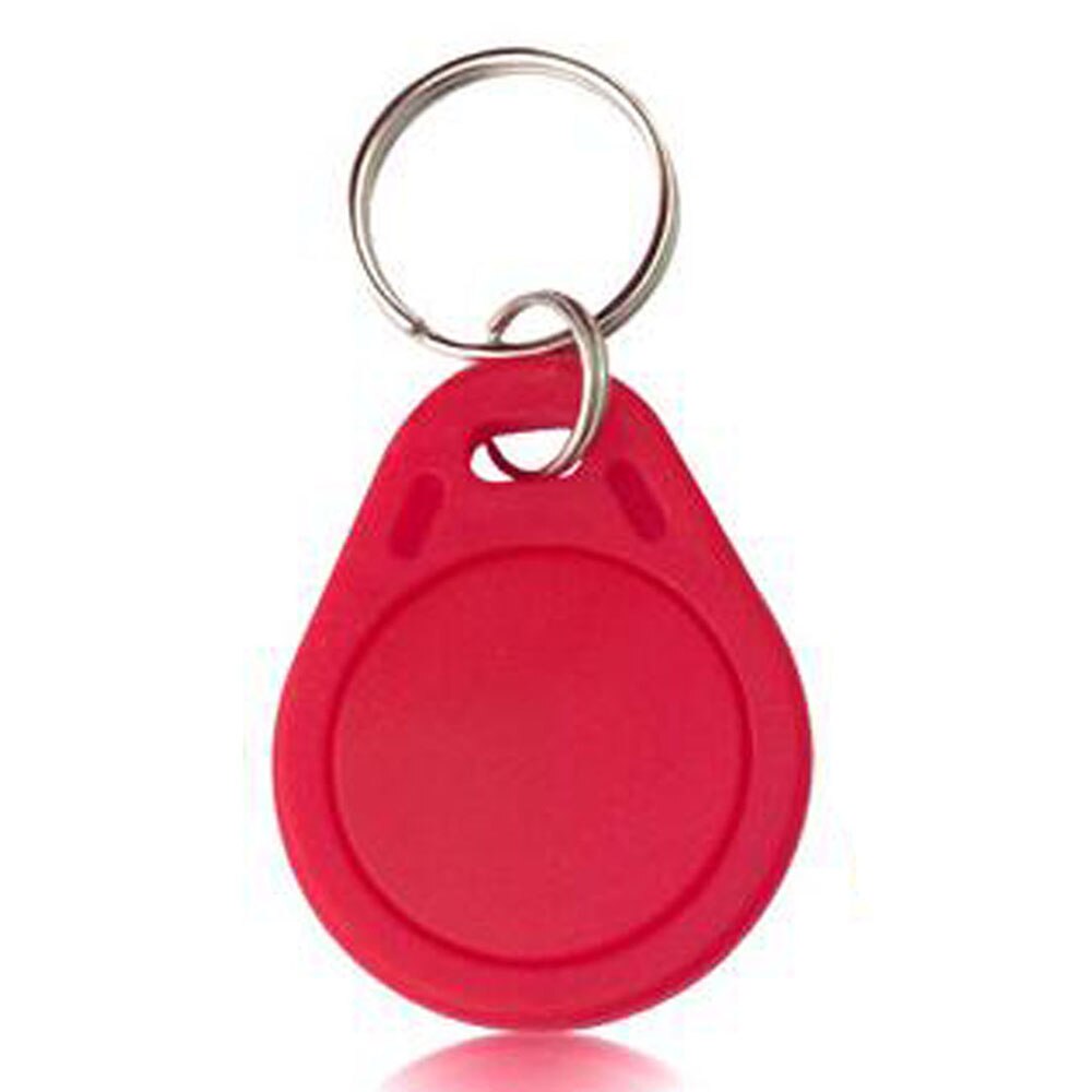 LUCKING DOOR 10pcs 13.56MHz IC Keyfobs Tags Access Control RFID Key Finder Card Token Attendance Management Keychain: red 10pcs