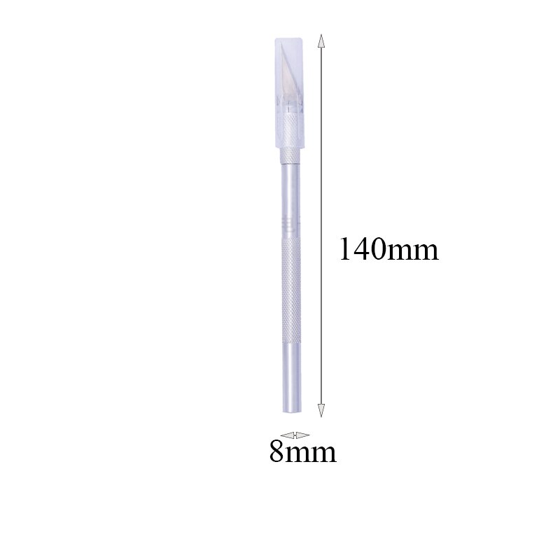 Metal Scalpel Knife Tools Kit Hobby Knife Razor Tool with 5 Bladesr Art Work Cutting Caving Sculpture Knife