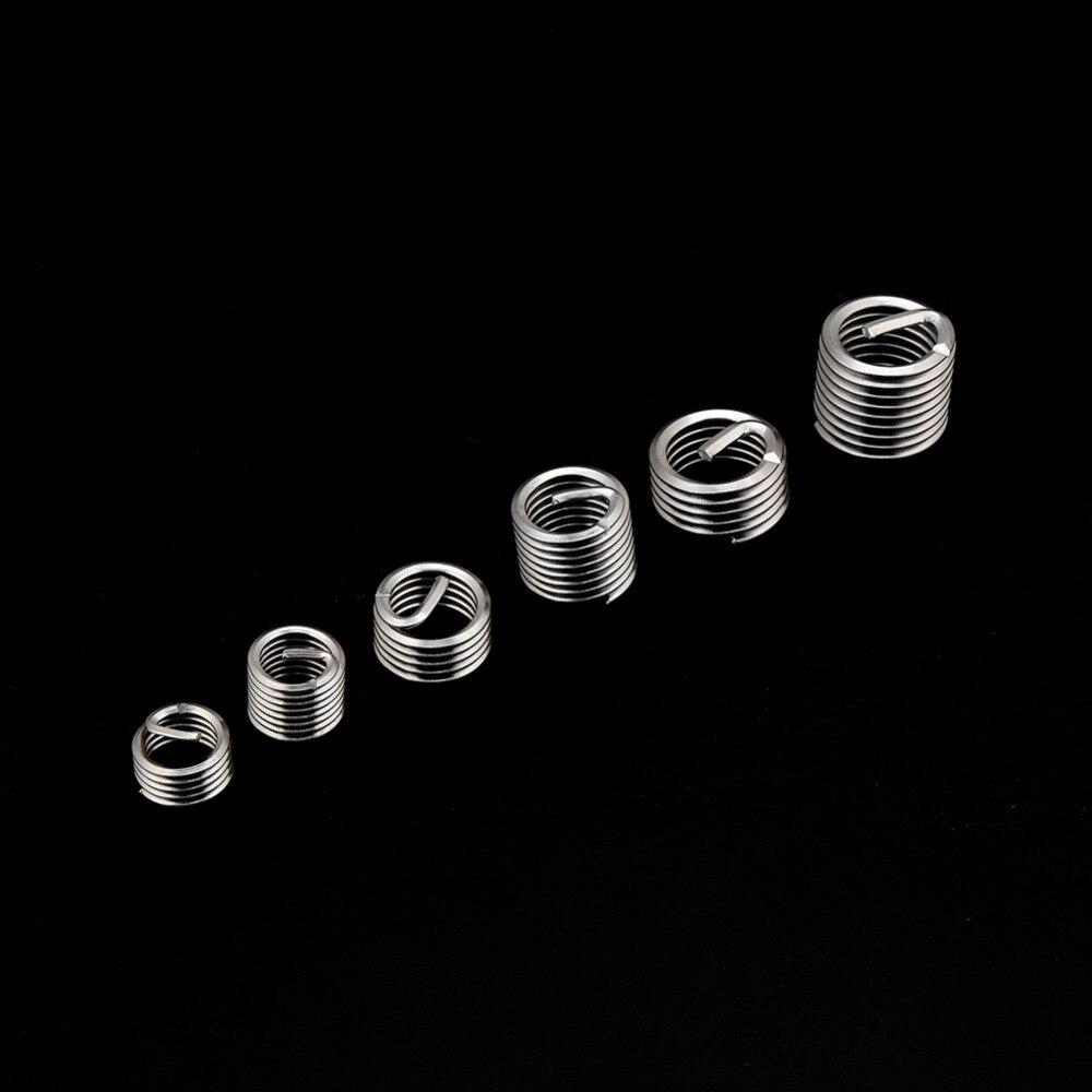 30 Stks/doos M8 M10 M12 304 Rvs Draad Draad Inserts Staal Schede Helicoil Type Schroef Set Reparatie Tool