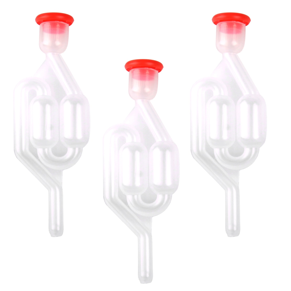 3pcs Bubbler Fermentation Airlocks Traps and Bungs For Home Brew Wine Homebrew Beer Cider Making Demijohn Bubble: with Bungs