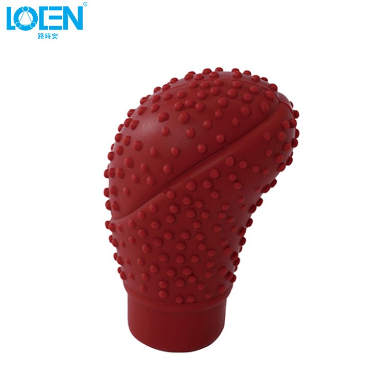 1Pc Auto Snoep Kleuren Universal Antislip Zachte Siliconen Auto Versnellingspook Kragen Schakelhendel Shifter Cover Vervanging auto Styling: purplish red
