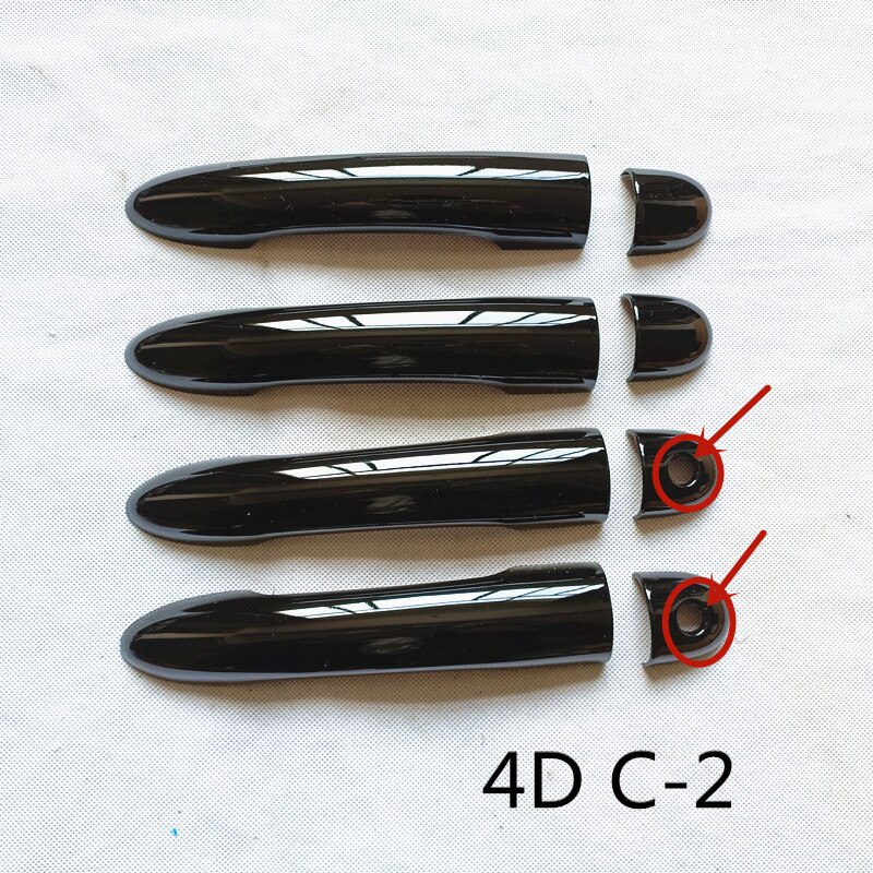 For Renault Clio 3 MK3 iii 2006 RS Accessories Door Handle Cover Trim Plastic Gloss Black: 4DC-2