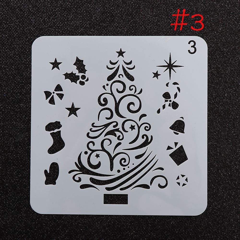 gefallen Schnee Schablone für malerei Präge Papier Karte Weihnachten Scrapbooking Fotoalbum Dekor, Der Zeichnung Blatt: 3
