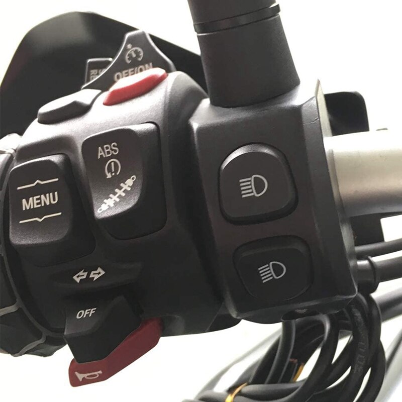 Interruptor de luz de cruce para motocicleta, botón ABS para BMW R1200GS R1250GS F850GS F750GS ADV Adventure