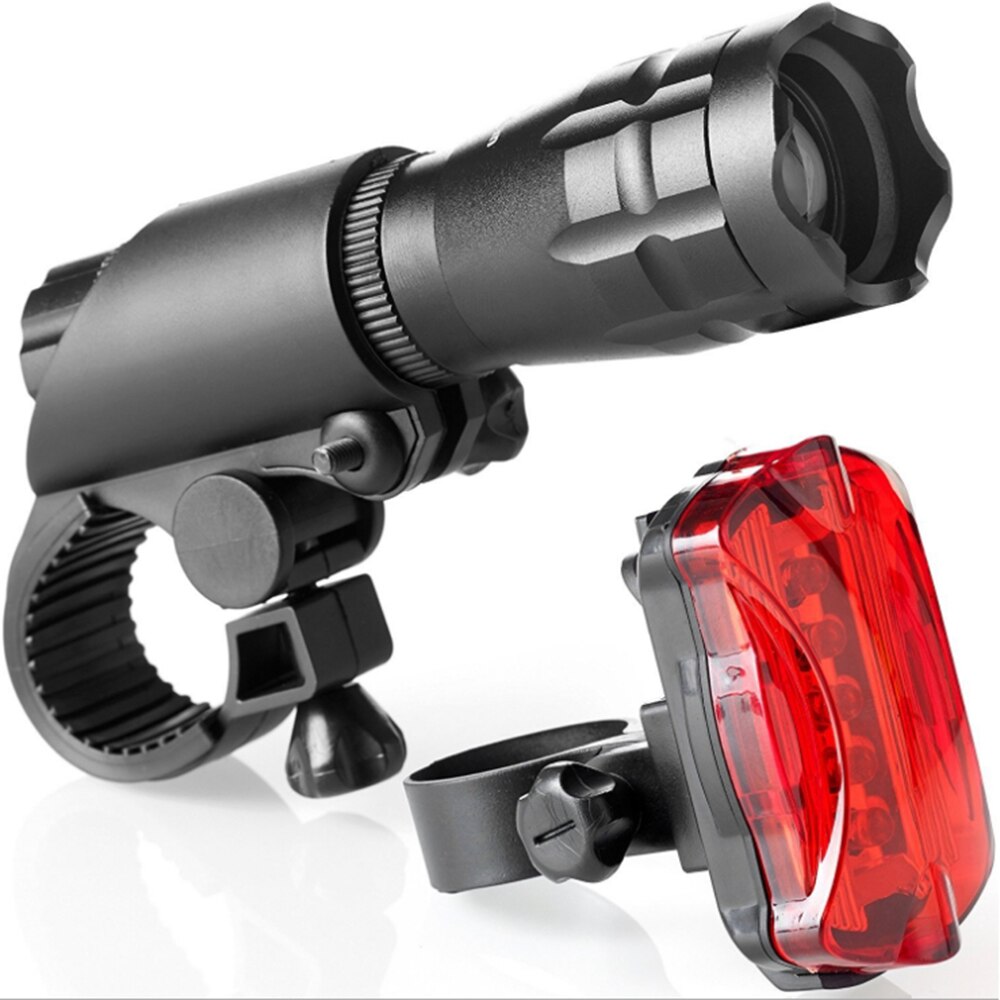 Joshock Bicycle Light T6 LED cycling Front Light LED Bike light Lamp Torch Waterproof ZOOM Flashlight With Free Taillight: E