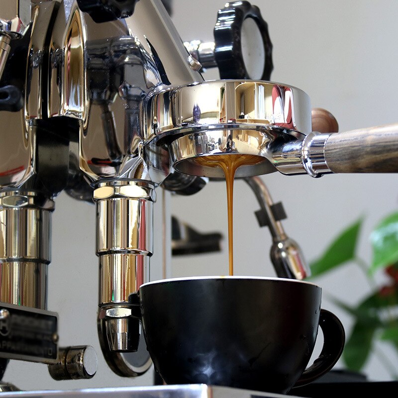 Bunnløs portafilter 58mm espressomaskin trehåndtak filterkurv inkludert kaffekopper for expobar og rakett