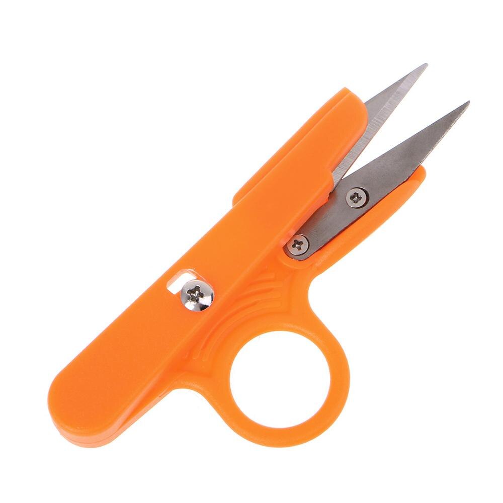 Household Sewing Matching Thread Cutting Scissors Cross Sewing Fishing Line Scissors Special U-shaped Plastic Handle Hand Tool