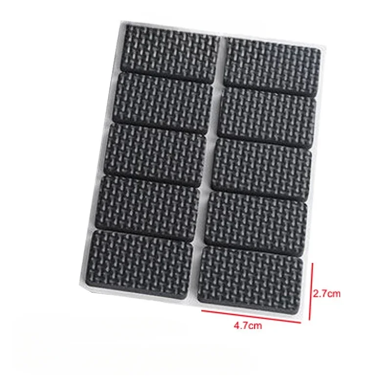 Gummipolster für Stuhlbeine, 1–24 Stück, rutschfeste matt, Stoßstangendämpfer, rutschfest, rund, quadratisch, selbstklebend, Tischfüße, Schutz-Hardware-: Beige