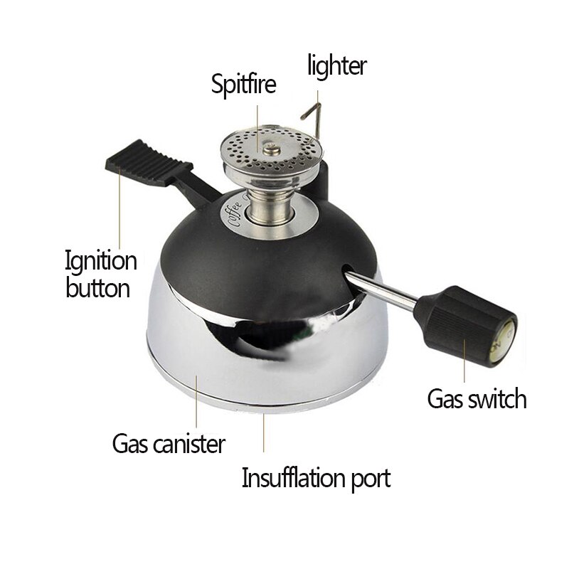 Gas Stove Desktop Gas Butane Burner Heater Is Suitable for Siphon Moka Pot Gas Stove Coffee Machine