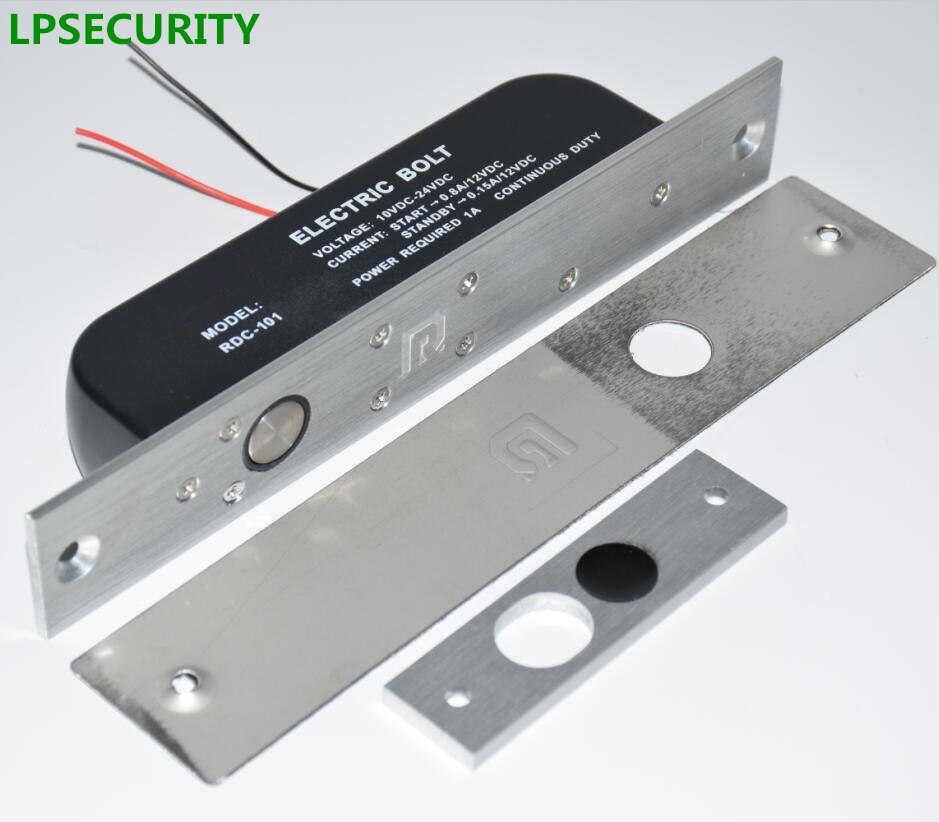 LPSECURITY Low Temperature timer Electric Bolt Door Lock 2 line DC 12V Induction electronic door lock access control system