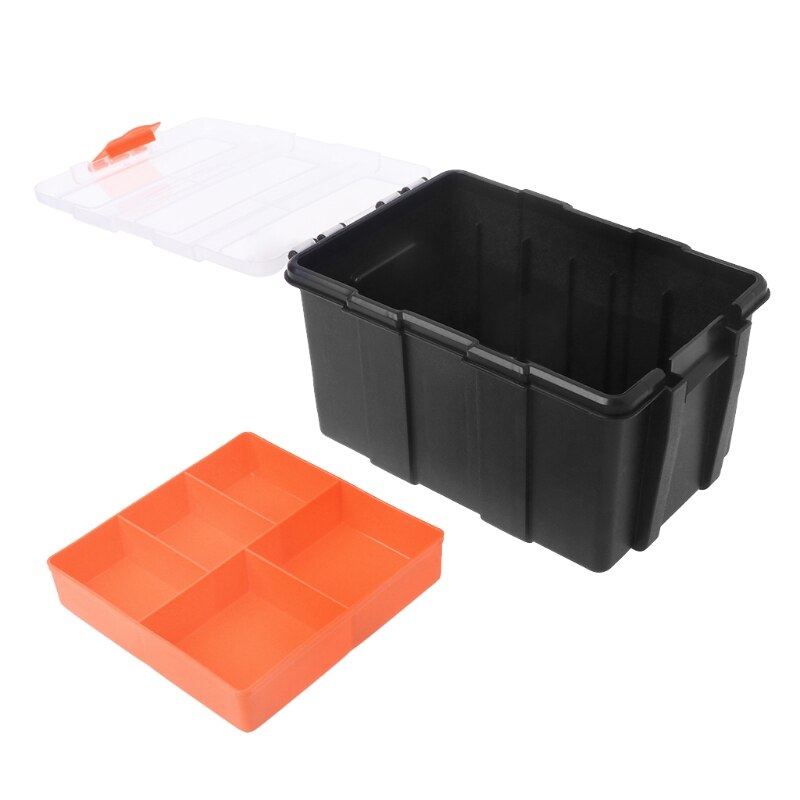 Hardware Box Transparent Multifunctional Storage Tools Case Plastic Organizer